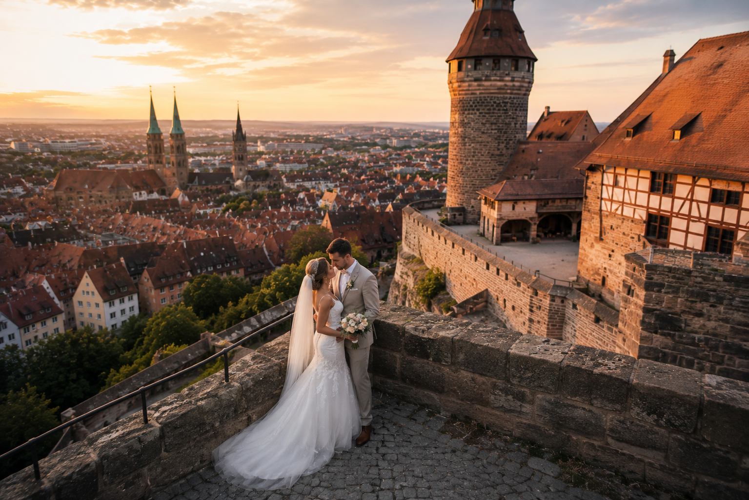 Hochzeit an der Kaiserburg Nürnberg